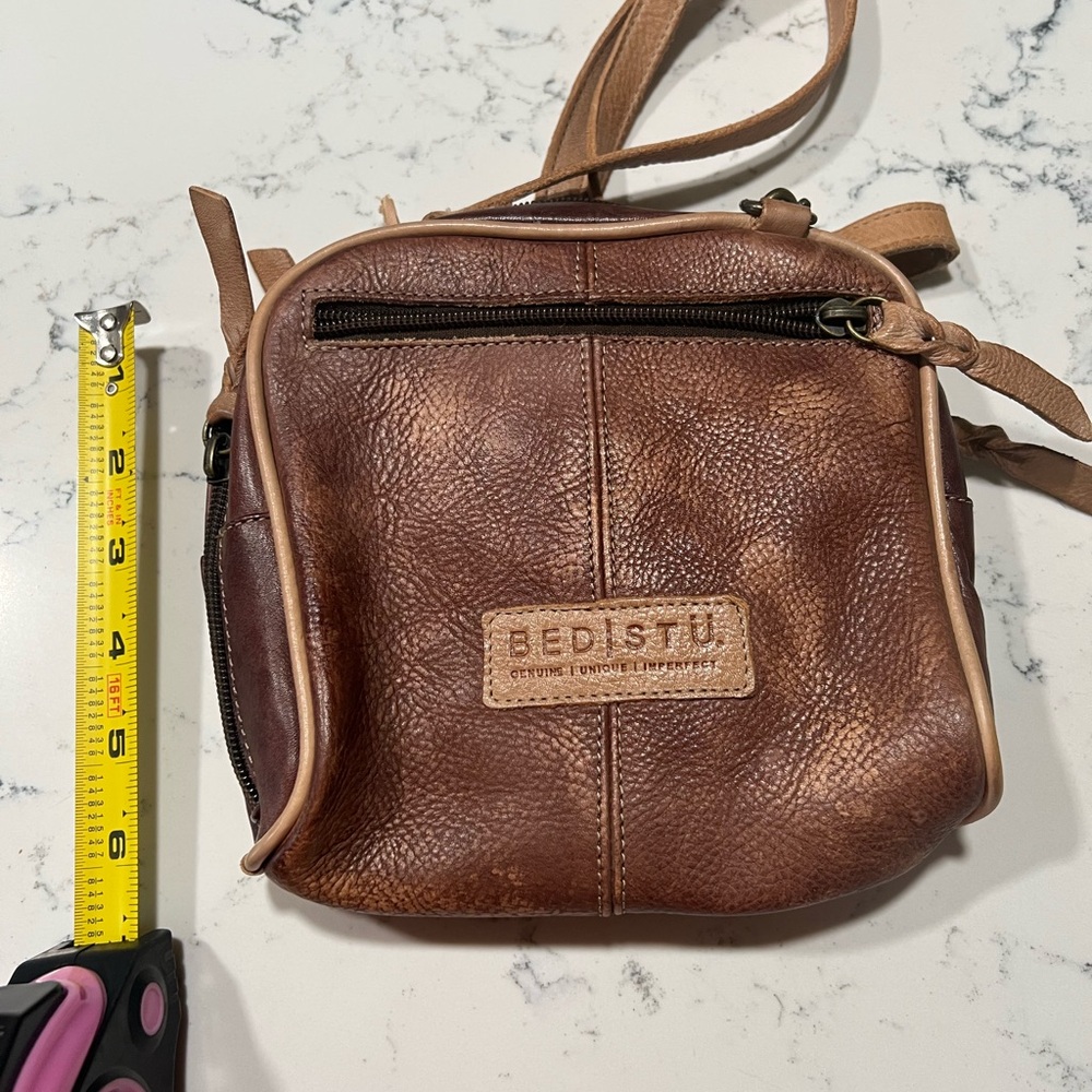 BED|STU Rustic Brown Leather Messenger Bag
